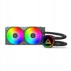 „Montech LightFlow ARGB 240“ juodo vandens aušinimo AIO rinkinys