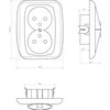 MT054Z Lizdas kištukas dvigubai įžemintas PT-6A MONTIS SIMPLEX MT054Z
