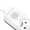 Montis Elektros ilgintuvas, baltai pilkas, 3 lizdų, su USB jungtimi, 5 m, MT185-WG-5