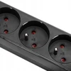 Montis Juodas 4 lizdų elektros ilgintuvas su USB 1,5 m MT186-BK-1,5