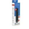 Montis Juodas 4 lizdų elektros ilgintuvas su USB 5 m MT186-BK-5