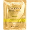 3W Clinic Collagen & Luxury Gold Energy Hydrogel hidrogelio veido kaukė su auksu ir kolagenu 30 g