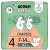Moomin Baby Maxi 4 sauskelnės, 7-14 kg, 42 vnt.