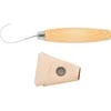 Šaukštų drožinėjimo peilis Morakniv® 162, lenkta geležtė 55x2,5mm. 15mm vidinis skersmuo. Dvigubi ašmenys, beržinė rankena