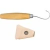 Šaukštų drožinėjimo peilis Morakniv® 164, lenkta geležtė 55x2,0mm. 13mm vidinis skersmuo. Viengubi ašmenys, beržinė rankena, odinis dėklas.