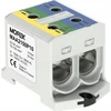 MOREK Złączka OTL-PEN150 geltona ir-žalia,mėlyna 2xAl/Cu 25-150mm² 1000V Zacisk universalus do instalacji TN-C-S MAA2150P10