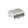 MOREK OTL16-5x jungtis pilka mėlyna geltona-žalia 5x1x Al/Cu 1.5-16mm 1000V AC/1500V DC Universalus gnybtas montavimui ant MAA5016A10 bėgelio