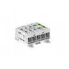Morek OTL16-5x jungtis pilka, mėlyna, geltonai žalia 5x1x Al/Cu 1,5-16 mm 1000 V AC/1500 V DC Universalus gnybtas, montuojamas ant DIN ir pagrindo MAA5016A11