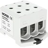 MOREK 6-95mm2 geležinkelio linija jungtis pilka 6 skylės AL / CU 1000V TH35 1P MA3095A10 Morek 4313