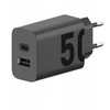 MOTOROLA originalus įkroviklis Type C + USB A 50W MC502/509 juodas