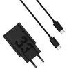 Laidinis įkroviklis Motorola TurboPower 33W USB-A su kabeliu USB-A to USB-C 1m juodos spalvos