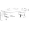 MOZOS ERGO CLAMP RISER PODSTAWA POD MONITORIUS LAPTOP