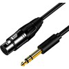 Mozos Kabelis mikrofonas XLR - Jack 6.35 3m MCABLE-XLR-FJ