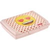 Mpl Power Keeeper maisto laikymo indelis su dekoratyvine spragtelėjimo formos dėžute, mini, 0,5 l, Carla, „Emoji Hearts“, 17 x 13 x 3,5 cm, rožinis