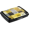 Mpl Power Keeeper maisto laikymo indelis su dekoratyvine spragtelėjimo formos dėžute, mini, 0,5 l, Carla "Minions Mosaic" 17x13x3,5 cm, juodas