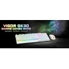 Klaviatūra ir pelė MSI Vigor GK30 Combo, US išdėstymas, baltos spalvos