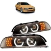 BMW E39 priekiniai žibintai su angel eyes žiedais
