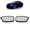 Mtuning BMW 3 F30 F31 Grotelės Dvigubi Briaunos Blizgios Juodos