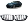 Mtuning BMW 3 F30 F31 grotelės su dvigubais briaunomis, matinės juodos spalvos