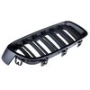 Mtuning BMW 3 F30 F31 grotelės su dvigubais briaunomis, matinės juodos spalvos