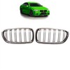 Mtuning BMW 5 F10 F11 grotelės su dvigubais briaunomis, chromuotos ir juodos spalvos