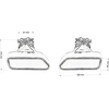 Mtuning Duslintuvo antgalis 185x85mm įėjimas 67mm BMW F10
