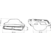 Mtuning duslintuvo antgalis 285x80mm įėjimas 160x100mm Mercedes W212