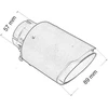 MTuning Duslintuvo antgalis 89mm įrašas 57mm anglis M