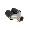 MTuning Końcówka tłumika 89mmx2 wejście 63mm Carbon Mat