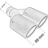 MTuning Dvigubo galo duslintuvas 2x89mm įvesties 57mm Carbon XL