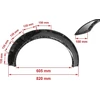 Forged Carbon arkų praplatinimai su matmenų schema