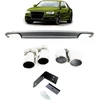Audi A4 B8 difuzorius su dvigubais išmetimo antgaliais