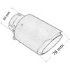 Mtuning Duslintuvo antgalis 78 mm įleidimo anga 63 mm anglies pluošto kilimėlis