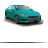 MTuning Lotka lūpų spoileris Matt Juodas AUDI A5 2016-dabar