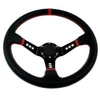 MTuning Pro vairas 350 mm poslinkis: 80 mm juoda oda