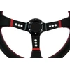 MTuning Pro vairas 350 mm poslinkis: 80 mm juoda oda