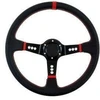 MTuning Pro vairas 350 mm poslinkis: 80 mm juoda oda