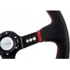 MTuning Pro vairas 350 mm poslinkis: 80 mm juoda oda
