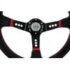 MTuning Pro vairas 350 mm poslinkis: 80 mm juoda oda
