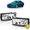 BMW E36 rūko žibintų pora su skaidriais lęšiais