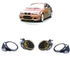 MTuning Rūko žibintų komplektas Geltonas BMW 3 (E46) Coupe Cabrio Sedan Touring 5 (E39) Sedan Touring 1998-2006 m.
