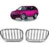 „MTuning Single Rib“ sportinės grotelės, chromuotos ir matinės sidabrinės spalvos BMW X5 E53 veido pakėlimas 2003–2007 m.