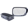 MTuning Single rib sportinės grotelės Gloss Juodas BMW 3 E46 pre-facelift 1999-2003