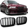 MTuning Sport Grilis Double Fins Blizgus juodas BMW 3 E36 Compact Facelift 1991-1996 m.