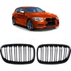 BMW F20 matinės juodos dvigubų skersinių grotelės