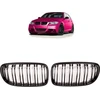 Dvigubos matinės juodos grotelės BMW E90 3 serijai