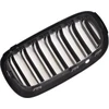MTuning Sport Grilis Dvigubas Grilis Blizgus Juodas BMW X5 F15 F85 X6 F16 F86 2013-2018 m.