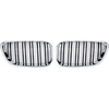 BMW 2 F22 F23 chromuotos dvigubos grotelės