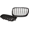 „MTuning“ sportinės grotelės, dvigubos briaunos, blizgios juodos spalvos BMW X6 E71 E72 X5 E70 2007–2013 m.