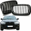 BMW X5 E70 X6 E71 blizgios juodos dvigubos grotelės